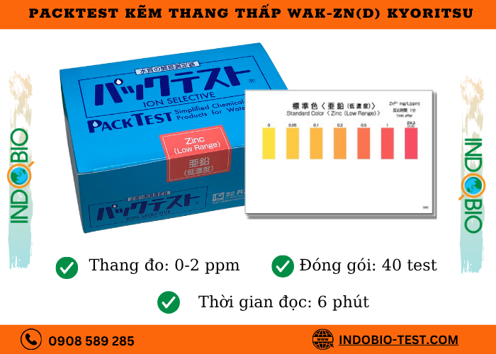 Packtest kẽm Wak-zn